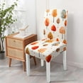 thumbnail image 6 of Fall Thanksgiving Chair Covers Set of 6, Watercolor Maple Dining Chair Protectors, Elastic Removable Washable Dining Chair Covers for AutumnThanksgiving Kitchen Dining Room Holiday Decor, 6 of 6
