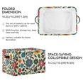 thumbnail image 2 of Yayeee Canvas Storage Basket with Handles for Shelves Fabric Bins Closet Organizer, Vibrant Floral, 2 of 8