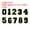 Black with Gold Edge, variant on Uxcell Chenille Number Patches Self-Adhesive Number Patch Appliques Stickers for DIY Clothing Hat Decor Yellow with Gold Edge