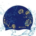 thumbnail image 1 of Gorro de Baño shamjiam estampado impermeable antideslizante para deportes acuáticos vela Piragüismo azul 20 cm x 20 cm, 1 of 8