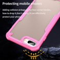 thumbnail image 2 of For iPhone 8 Plus 7 Plus Case PC TPU Semi-Transparent Frosted Finish Protective Phone Cover - Green, 2 of 5