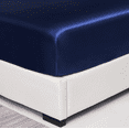 thumbnail image 2 of Double-layer Silk Sateen Sheets, Soft Deep Pocket Sheets, Anti-wrinkle and Anti-spinning, No Fading, Breathable, Easy To Pull To Fit Tightly, Solid and Not Running., 2 of 5