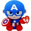TY Beanie Baby - CAPTAIN AMERICA - Marvel 6  Superhero Plush