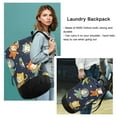 thumbnail image 6 of RMDQTR Durable Large Laundry Backpack with Drawstring Closure Ideal for Laundry Trips,Travel&Camping Cartoon Cats in Space, 6 of 7