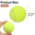 thumbnail image 2 of Uxcell 2 Pcs Precut Walkers Tennis Balls, Universal Precut Glide Ball Walkers Accessories Glides for Furniture Legs and Floor Protection, Yellow, 2 of 6