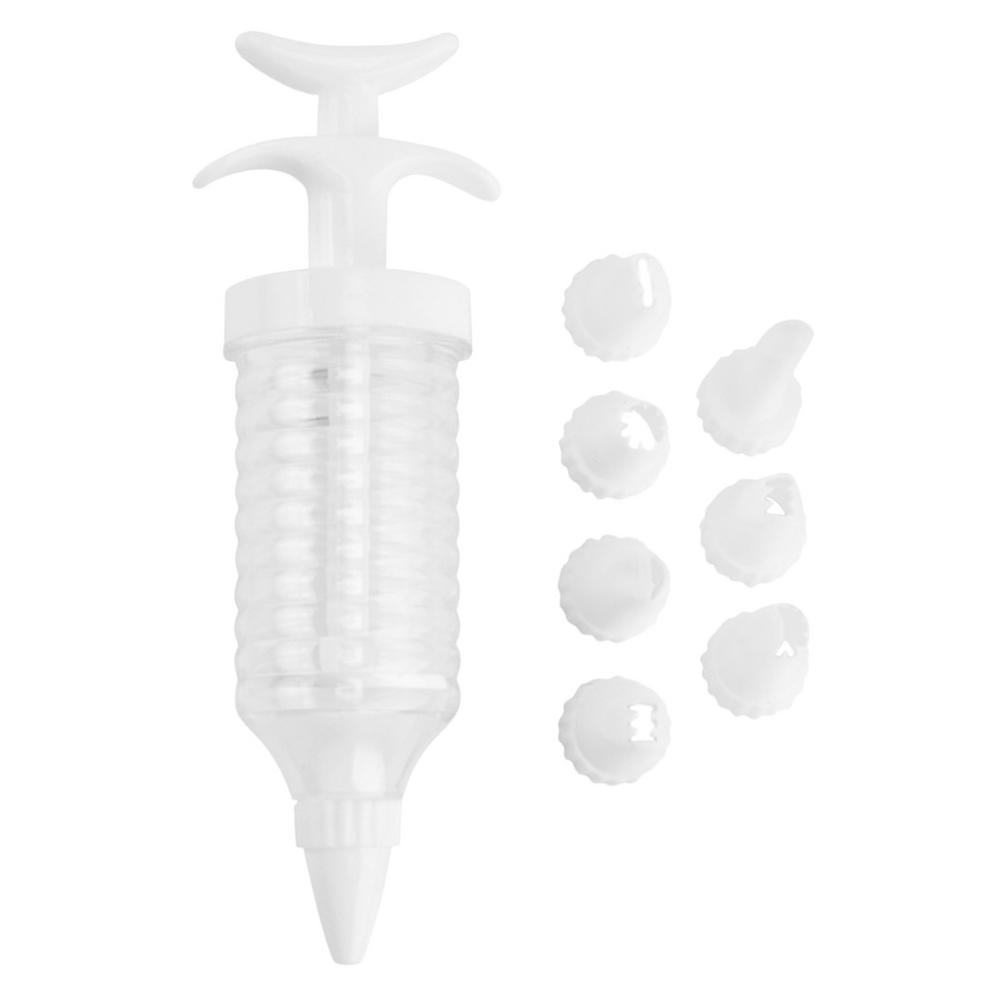 Tohuu Frosting Piping Kit Dessert Decorating Syringe Set Deviated Egg Filler Piping Syringe