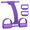 Purple, variant on RVKXHD Pedal Resistance Band with Handle, 2026 8 Tube 3-in-1 Exercise Band for Foot Pedal Pull Back Stretch Chest Expand, TPE Foam Portable Yoga Resistance Band for Home Gym Fitness Training, Pink