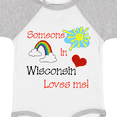 thumbnail image 4 of Inktastic Someone in Wisconsin Loves Me Boys or Girls Baby Bodysuit, 4 of 5