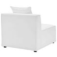 thumbnail image 3 of Modway Saybrook Fabric Upholstered Outdoor Patio Sofa Armless Chair in White, 3 of 6