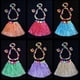 thumbnail image 1 of 1 disfraz de espectáculo de hula, falda hawaiana de hula, longitud de 40 cm, falda de hula para niños y adultos, 1 of 5