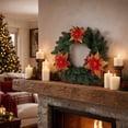 thumbnail image 2 of Aurorax Christmas Decorations Outdoor,Artificial Christmas Wreath Pre-Assembled Realistic Waterproof Winter Decorations for Home, 2 of 6
