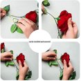 thumbnail image 3 of Paquete de 2 plantas de flores de vid de rosas falsas, guirnaldas de rosas colgantes de flores artificiales de rosas rojas de 2,2 metros de largo para el hogar y el Hotel Rojo Verde, 3 of 5
