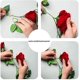 thumbnail image 3 of Paquete de 2 plantas de flores de vid de rosas falsas, guirnaldas de rosas colgantes de flores artificiales de rosas rojas de 2,2 metros de largo para el hogar y el Hotel Sincero Electrónica, 3 of 5