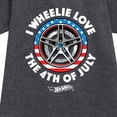 thumbnail image 2 of Hot Wheels - I Wheelie Love 4th of July - Toddler And Youth Girls Fleece Dress, 2 of 4