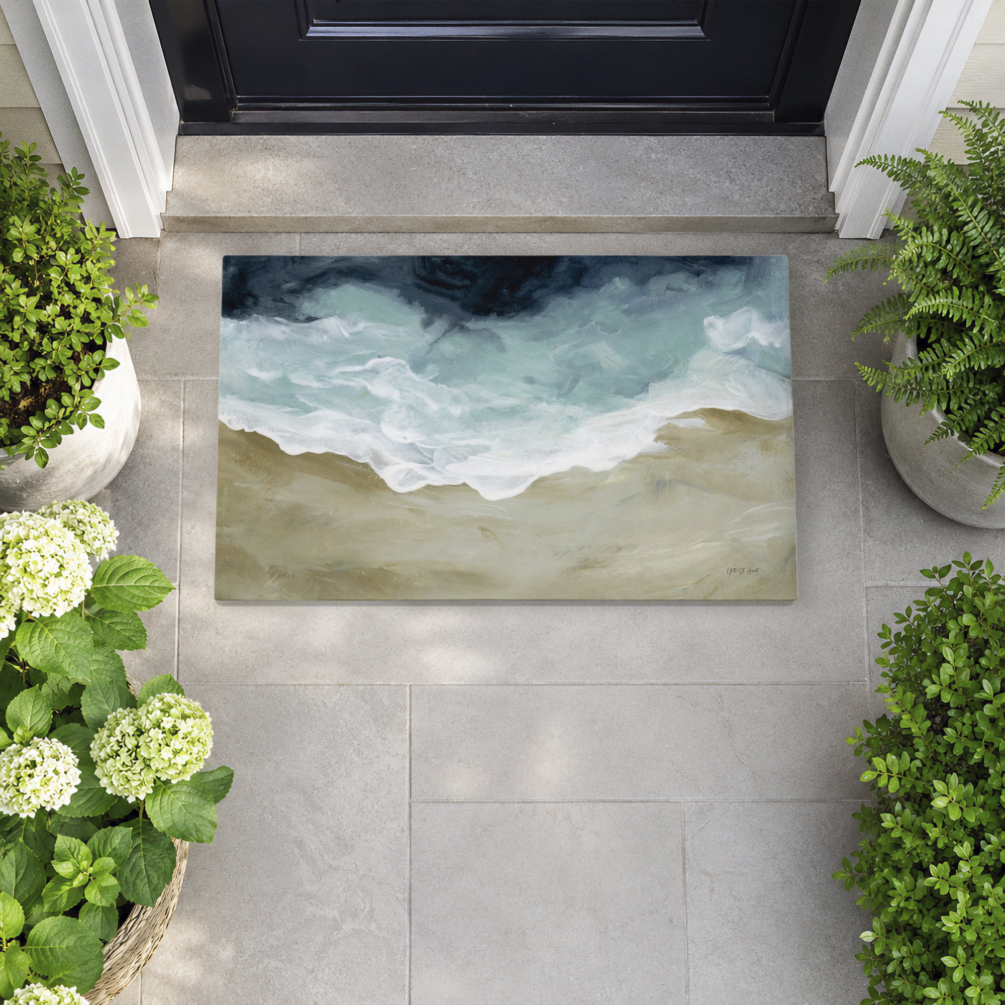Stupell Industries Beachscape Edge of Turquoise Printed Outdoor Door Floor Mat, design by Yvette St. Amant