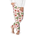 thumbnail image 2 of Yiaed Strawberries And Leaf Print Teenagers' Lounge Pants, Loose PJ Bottoms, Long Pajama Pants for Men-Small, 2 of 6