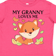thumbnail image 4 of Inktastic My Granny Loves Me- Little Fox Boys or Girls Toddler T-Shirt, 4 of 5