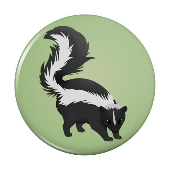 Skunk Posing Kitchen Refrigerator Locker Button Magnet