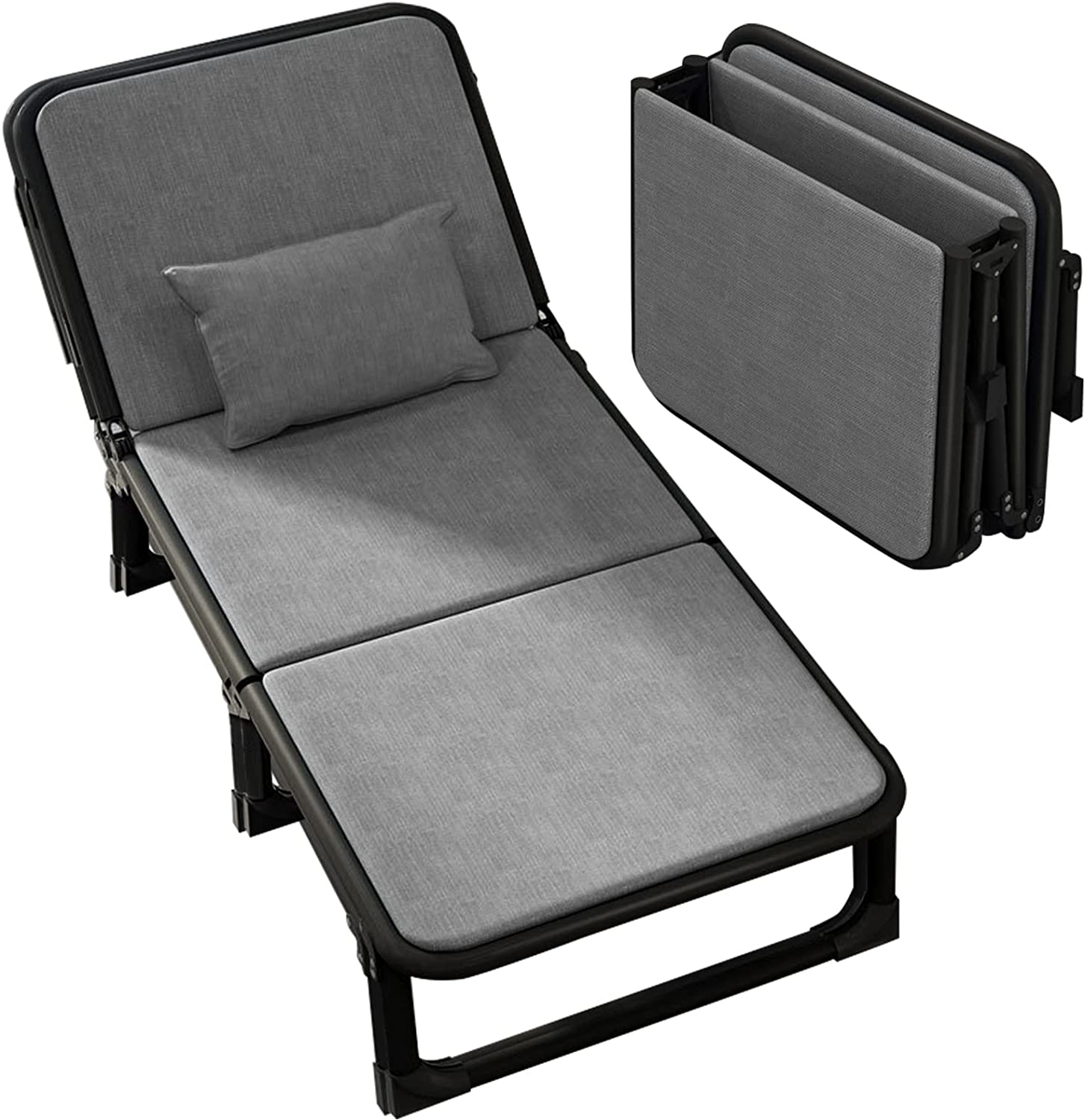 Docred 6Fold Sleeping Cots for Adults, Folding Chaise Lounge Chairs