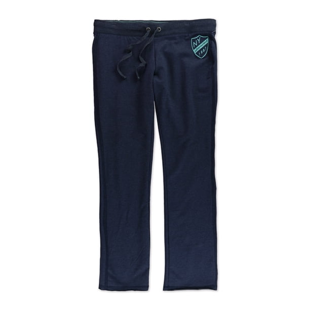 Pantalones de chándal ajustados y elásticos Aeropostale para mujer azul grande