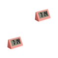 thumbnail image 2 of jesticaly Clock LED Desktop Bedside Digital Display Electronic Clocks Kitchen Living Room Triangular Travel Table Calendar Orange Red 2Set, 2 of 6