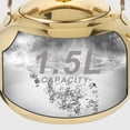 thumbnail image 4 of QUTETN Stove Whistling Tea Kettle Stainless Steel Teapot Teakettle for Stove Infusers Included 1. 5L, 4 of 6