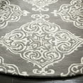 thumbnail image 3 of SAFAVIEH Glamour GLM568D Handmade Dark Grey / Ivory Rug, 3 of 6