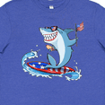 thumbnail image 4 of Inktastic Fourth of July Shark Surfing Youth T-Shirt, 4 of 5