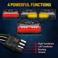 thumbnail image 3 of Xotic Tech 48" Multi-Functions 5 Rows 432pcs SMD Chips LED Tailgate Strip Light Bar - Flowing Turn Signal Brake Tail Reverse Running Arrowhead for Trucks Trailer Pickup SUV etc, No Drill Install, 3 of 7