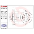 thumbnail image 1 of Brembo Brake Rotor 08908130C02 Solid; One Piece Design; Wheel Bolt Pattern 4 x 114.3 Millimeter; 154 Millimeter Hat Inside Diameter; 76 Millimeter Hub Diameter; Gray Cast Iron; Single, 1 of 1