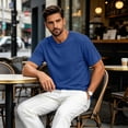 thumbnail image 7 of HAJWOH Mens Crewneck T Shirts Quick Dry Relaxed Plain Soft Basic Tees, 7 of 7