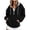 Black, variant on felwors Women Leopard Print Hoodie Half Zip Up Fleece Oversized Y2K Camo Sweatshirt Clothes Winter Outfits Grey for Size M