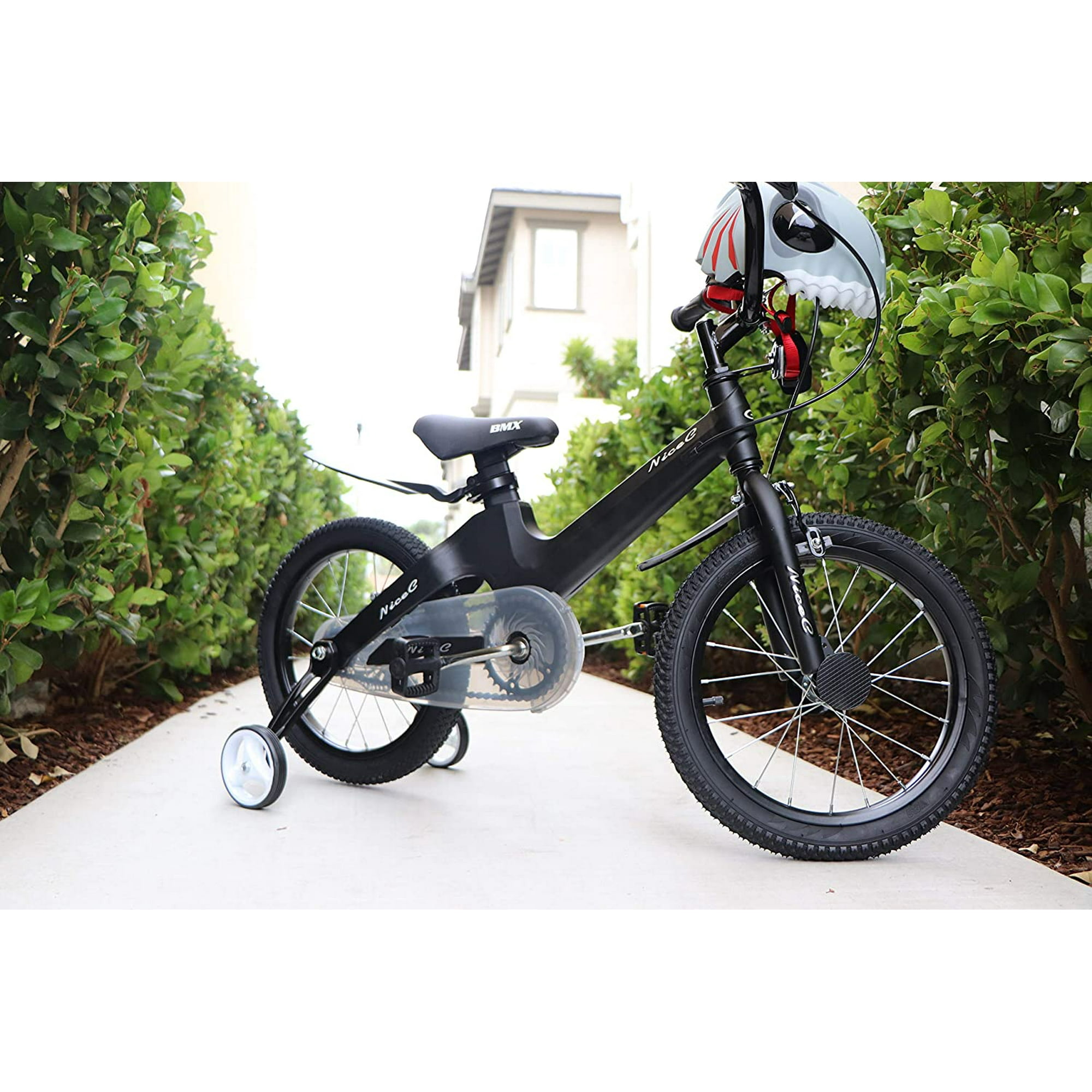 Nice C Nicec Bmx Kids Bike With Dual Disc Brake For Boy And Girl 12 14 16 18 Inch Training Wheels 14 Black Black 14