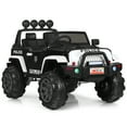 thumbnail image 5 of Topbuy White 12 V Electric Truck Powered Ride-On with Remote Control & Retractable Handle, 5 of 5