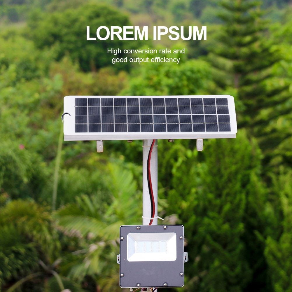 Leke 10W12V Portable Polycrystalline Solar Panel with Clip for Charging 9-12V Battery