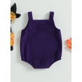 thumbnail image 5 of Halloween Baby Girls Boys Outfits Pumpkin/Ghost Corduroy Overalls Rompers Sleeveless Straps Jumpsuits Fall Winter Clothes, 5 of 8