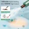 thumbnail image 3 of Barara King Stick Vacuum, Stick Vacuum Cleaner,1400W Handheld Steam Cleaner with 14-Piece Accessory Kit and Child Lock-Green, 3 of 10