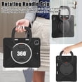 thumbnail image 7 of For iPad Pro 12.9 inch 2022/2021/2020/2018 Case, 360 Rotatable Handle Stand, Shoulder Strap, Drop-Proof Design, Black, 7 of 7