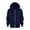 Navy, variant on SonxaHe Toddler Boys Girls Jacket Solid Hooded Zip Up Sweatshirt Child Loose Cozy Soft Sports Autumn Jackets Green,Sized 4-5