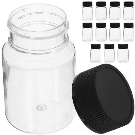 Raindrops  12 Pcs Bottle Storage Water Sample Containers Jar Supplement Dispenser
