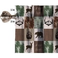 thumbnail image 5 of Rustic Kitchen Valances for Windows,Retro Farmhouse Vintage Country Cabin Moose Deer Bear Rod Pocket Valance Curtain for Bedroom Living Room Cafe，54X18 1 Piece, 5 of 6