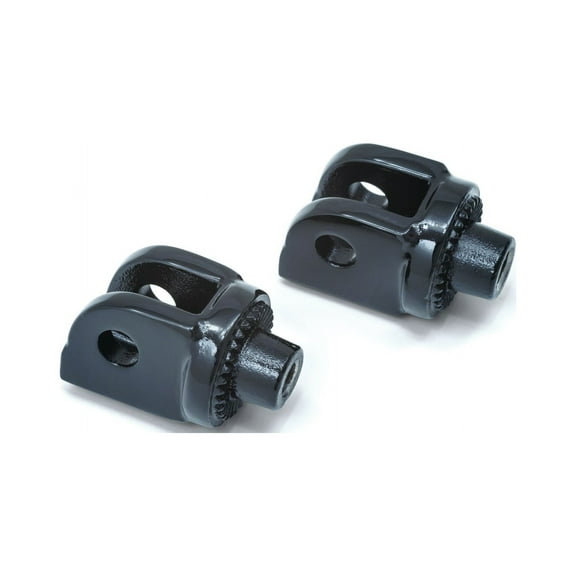 Kuryakyn 8889 Splined Male Mount Peg Adapters for Front/Rear Footpegs and Floorboards: Can-Am, Honda, Suzuki, Triumph Motorcycles, Gloss Black, 1 Pair