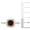 thumbnail image 2 of Everly Women's Garnet 10k Yellow Gold Ring, 2 of 7