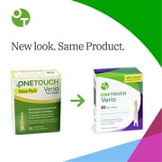 OneTouch Verio Test Strips - 180 Count - Diabetic Test Strips for Blood Glucose Meter & Daily Blood Sugar Levels - 30 Count/Pack (6 Pack)