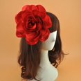thumbnail image 5 of Horquilla para el pelo con flores de gran tamaño, accesorio para la cabeza para fotografía de estudio fotográfico, para pasarela, actuación en el escenario, 5 of 5