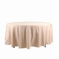 thumbnail image 2 of BalsaCircle 10 Pieces 108" Nude Round Polyester Tablecloths Fabric Table Cover Linens, 2 of 8