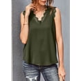 thumbnail image 2 of HOTAPEI Womens Tank Top V Neck Summer Tops Basic Sleeveless Shirts Lace Trim Tank Tops Casual Shirts Blouse, 2 of 6