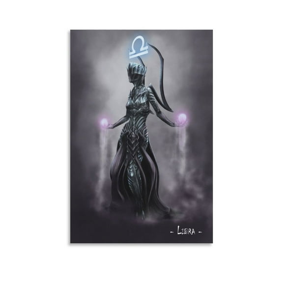 Exceptional Zodiac Signs Poster Libra Canvas Art Poster and Wall Art Picture Print Modern Family bedroom Decor Posters 16x24inch(40x60cm)