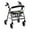 Green and White Clover, variant on HELLHERO Heart Pattern Rollator Walker Cover Breathable Reusable Seat Back Covers and Improved Comfort for Seniors