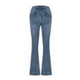 thumbnail image 5 of ClodeEU Women's Low Rise Flare Jeans ,Stretch Fitted Bell Bottom Denim Pants Trousers ,Vintage Pants Blue,Womens Plus XL, 5 of 8